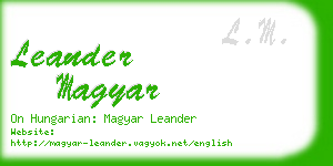 leander magyar business card
